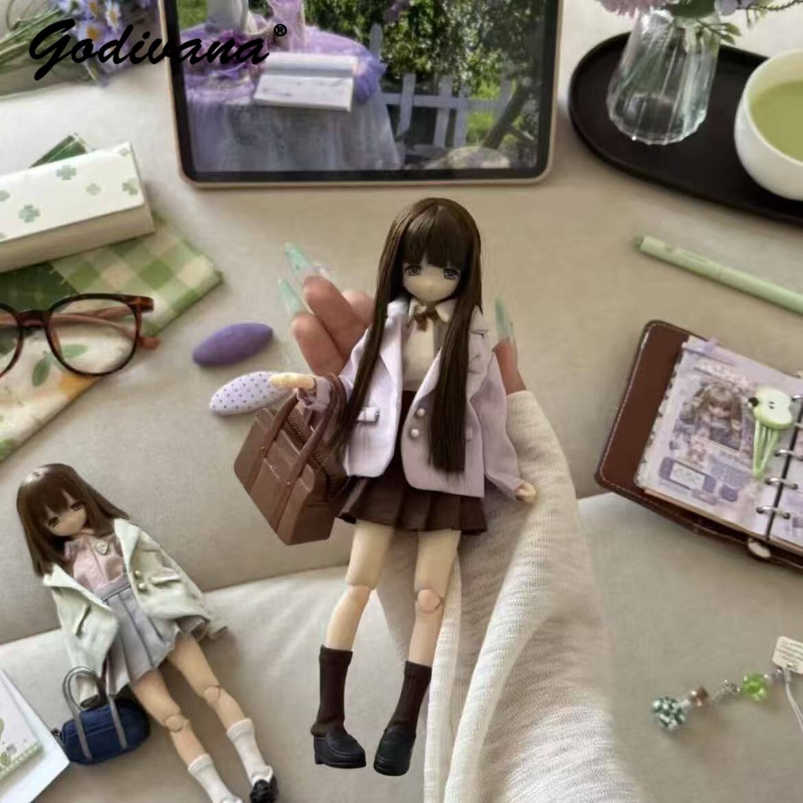 Blythe/OB22/24/azone Doll Clot - Bjd Doll 1 6 Full Set With Clothes recension och pris