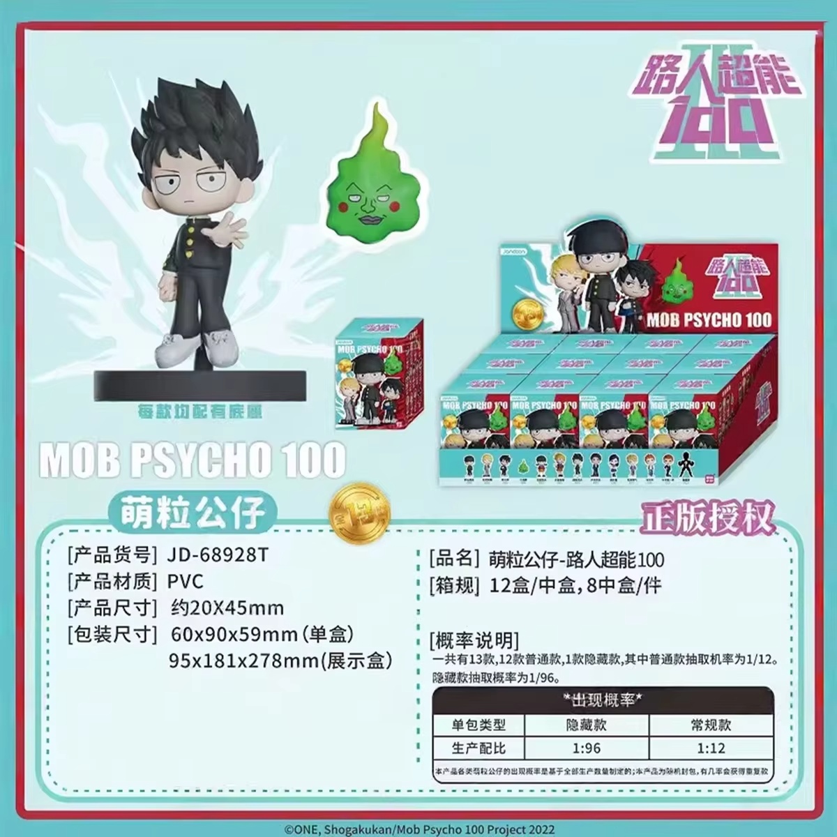 Cottontail Mob Psycho 100 Mini - Anime Action Figure Blind Box recension och pris